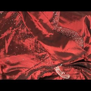 Floor length, strapless, prom or formal gown